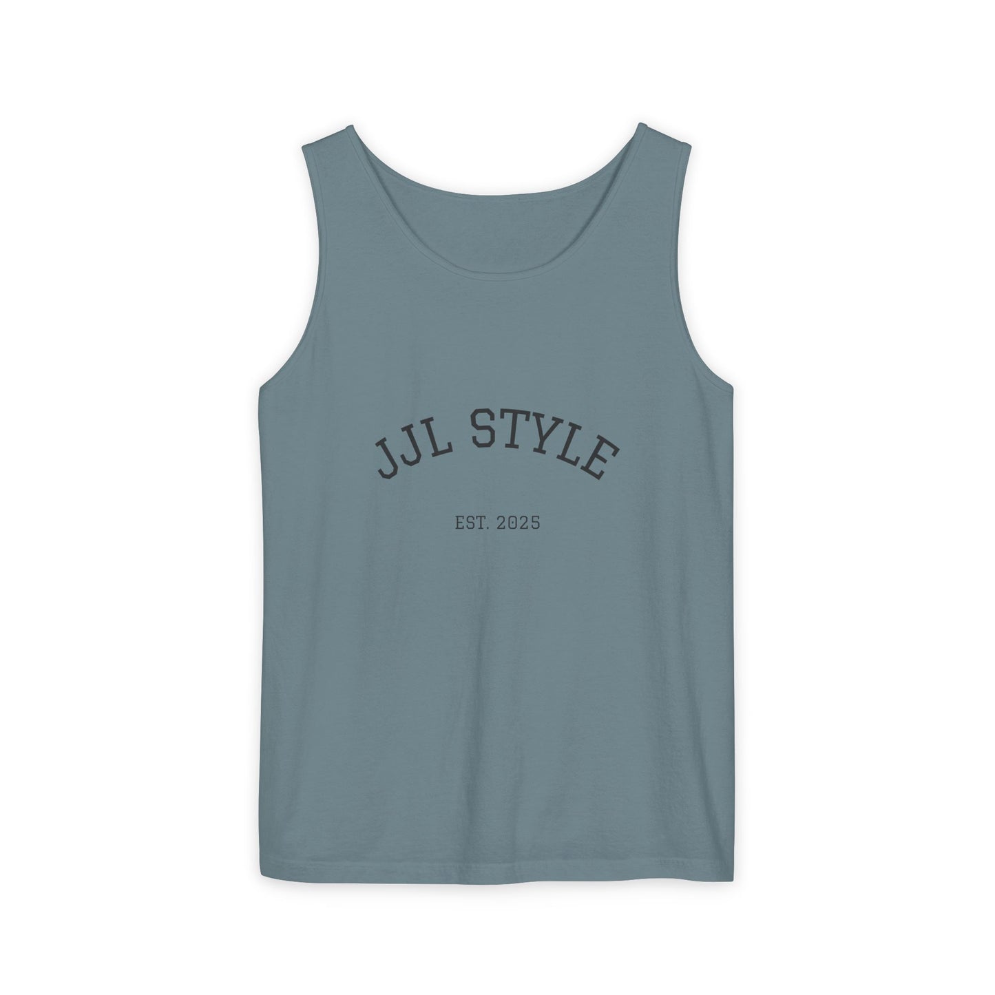 Unisex Garment-Dyed Tank Top with JJL Style - Casual Summer Essential