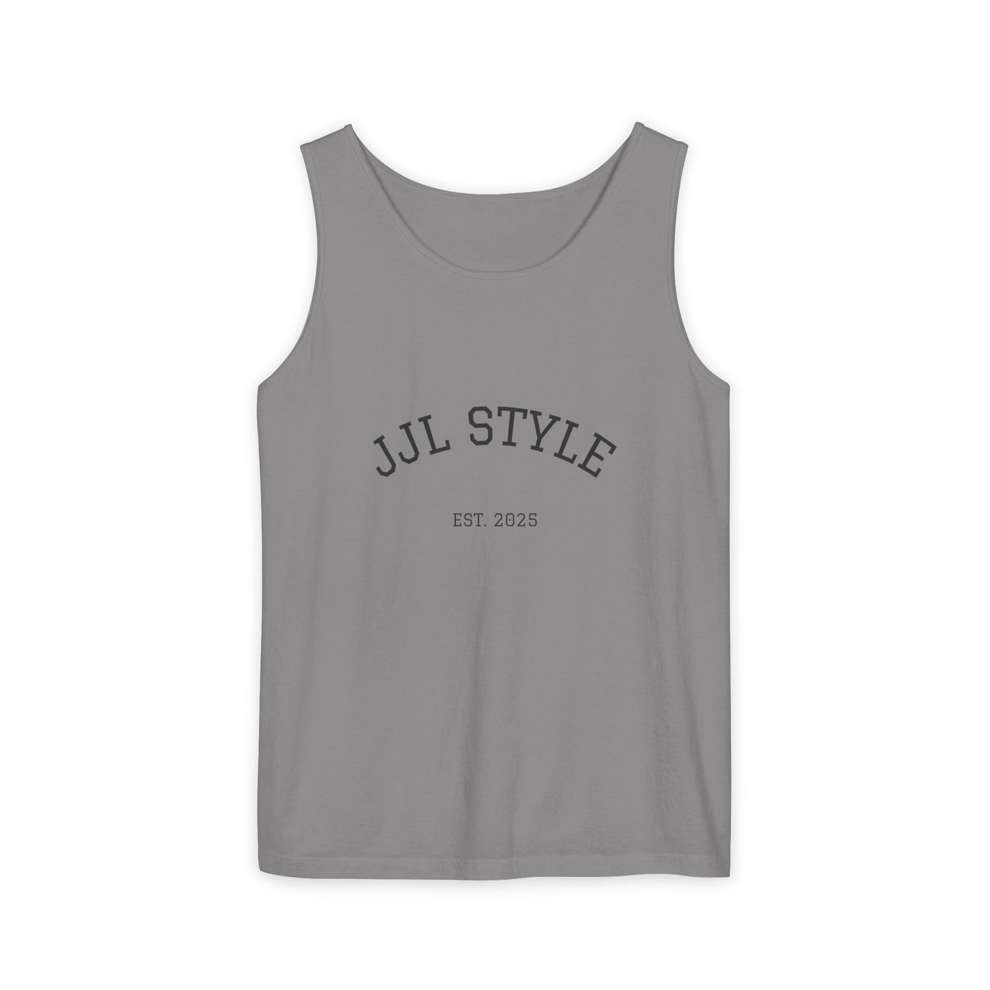 Unisex Garment-Dyed Tank Top with JJL Style - Casual Summer Essential