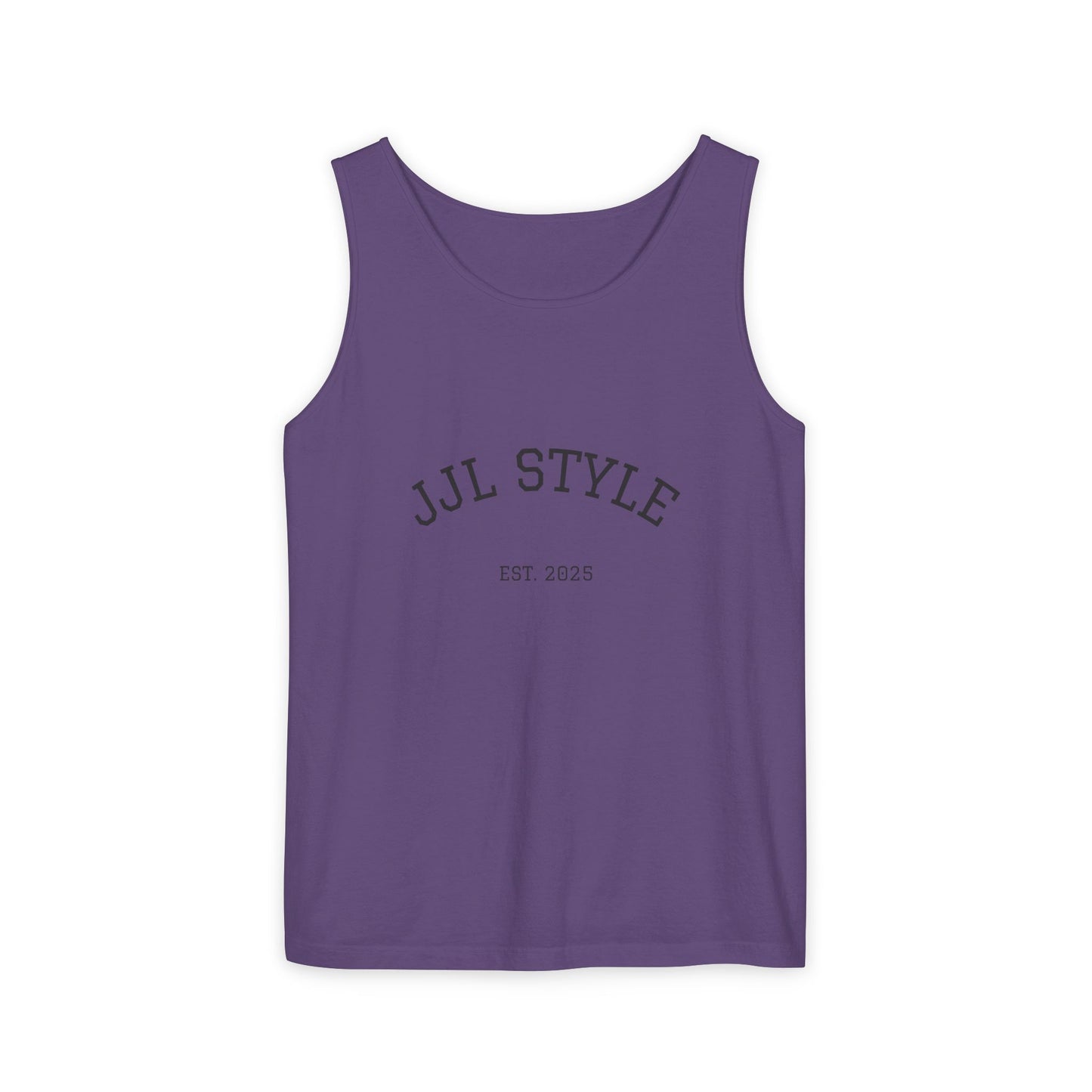 Unisex Garment-Dyed Tank Top with JJL Style - Casual Summer Essential