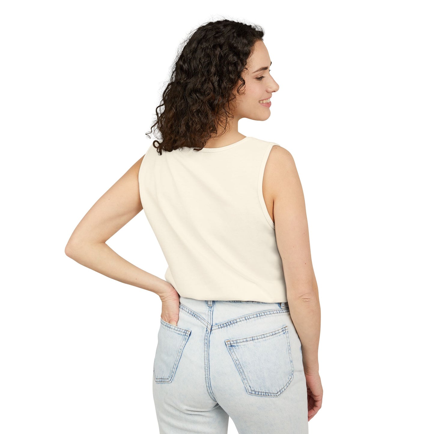Unisex Garment-Dyed Tank Top with JJL Style - Casual Summer Essential