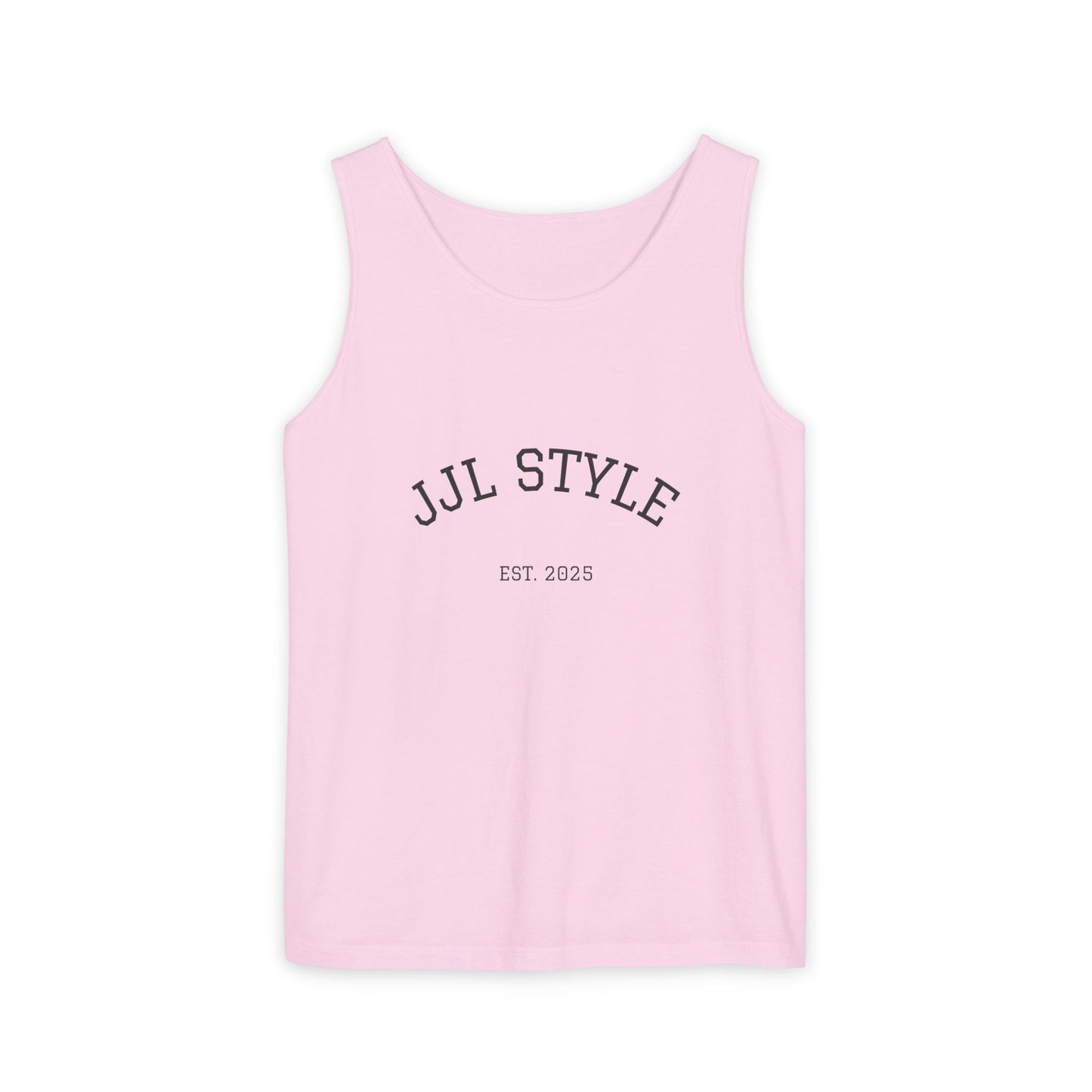 Unisex Garment-Dyed Tank Top with JJL Style - Casual Summer Essential