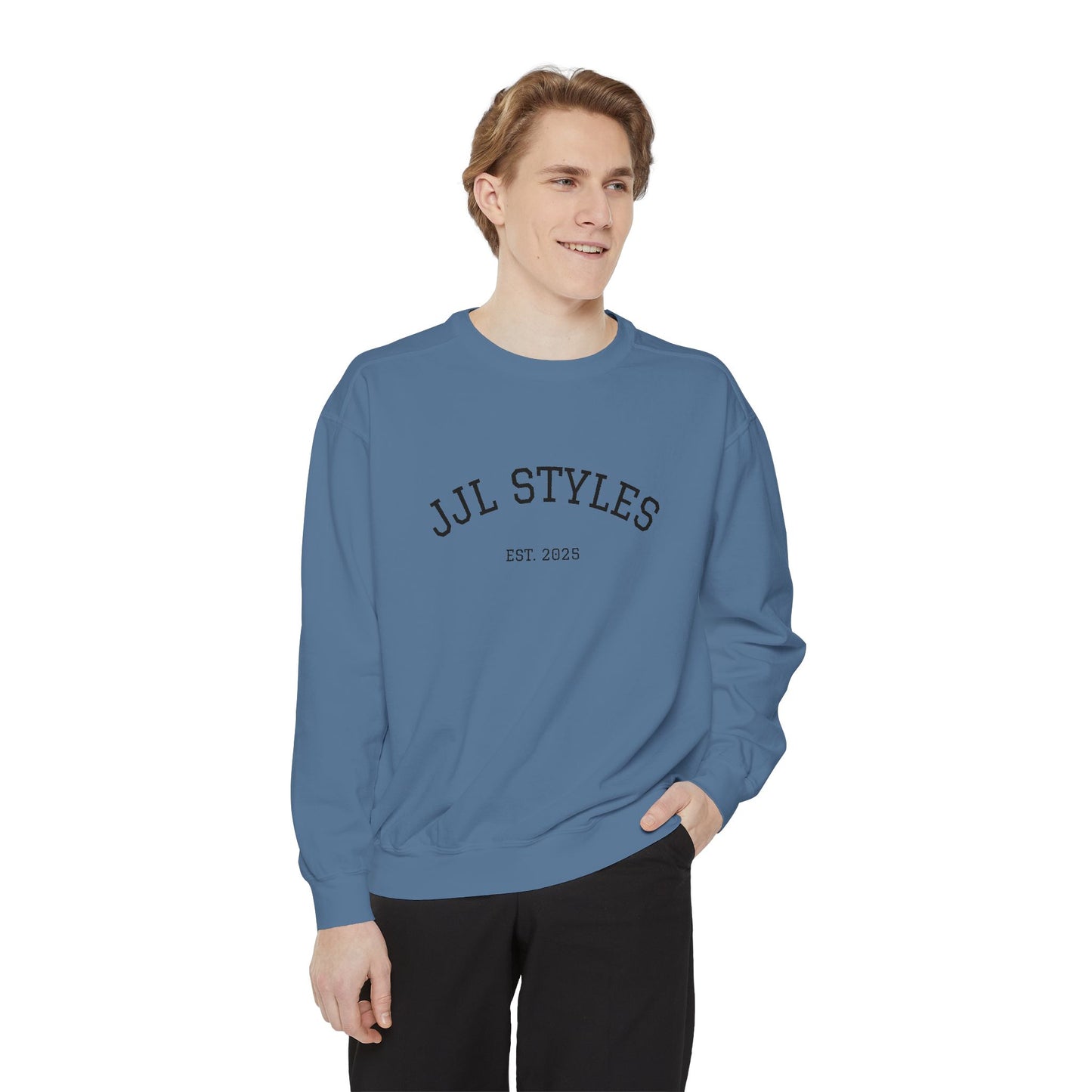 Unisex Garment-Dyed Sweatshirt - Cozy Everyday Style with JJL STYLES EST. 2025