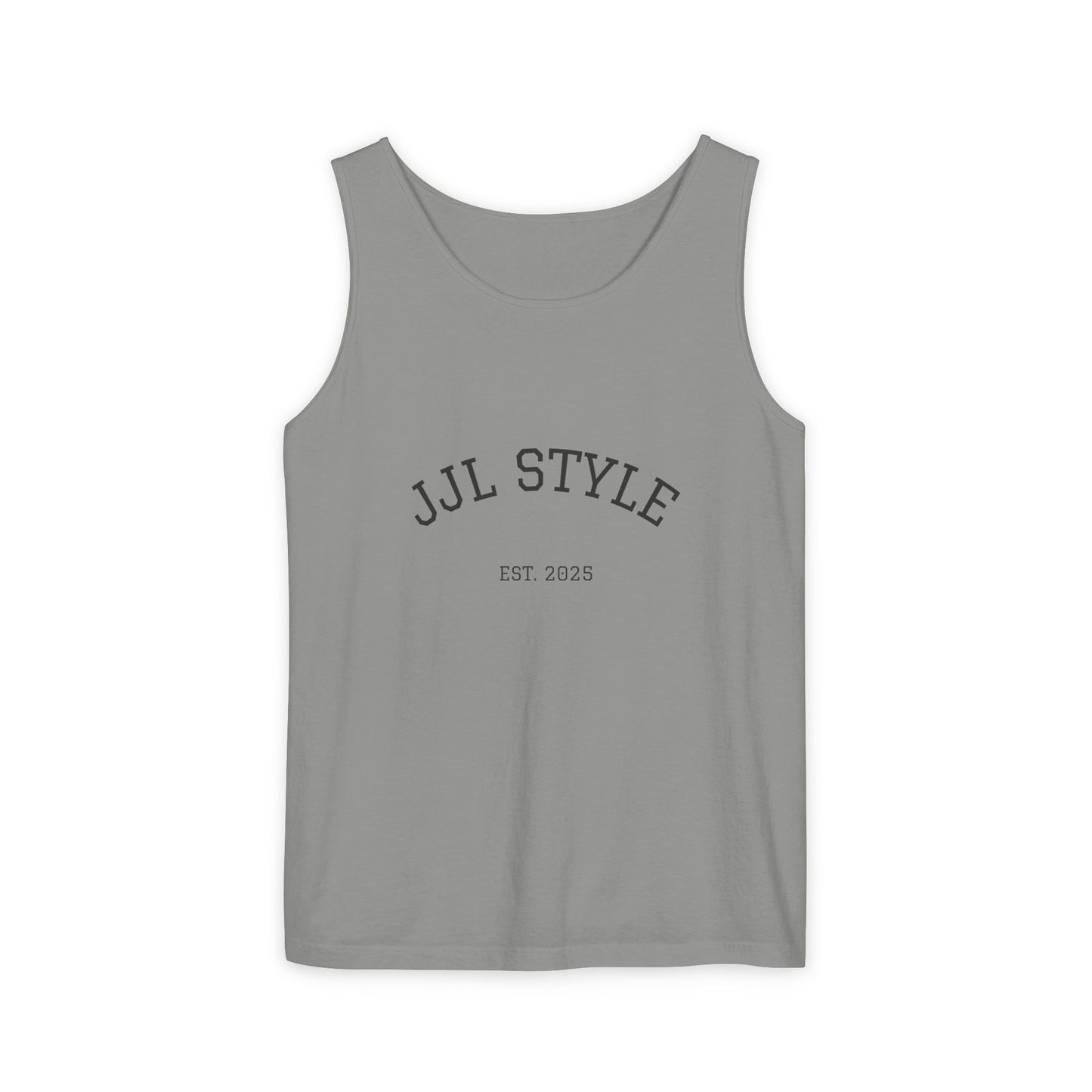 Unisex Garment-Dyed Tank Top with JJL Style - Casual Summer Essential