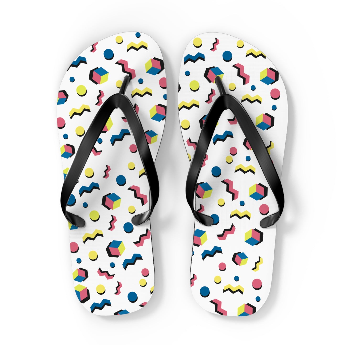 Colorful Geometric Flip Flops for Summer Fun