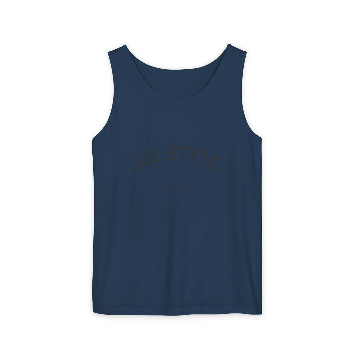 Unisex Garment-Dyed Tank Top with JJL Style - Casual Summer Essential