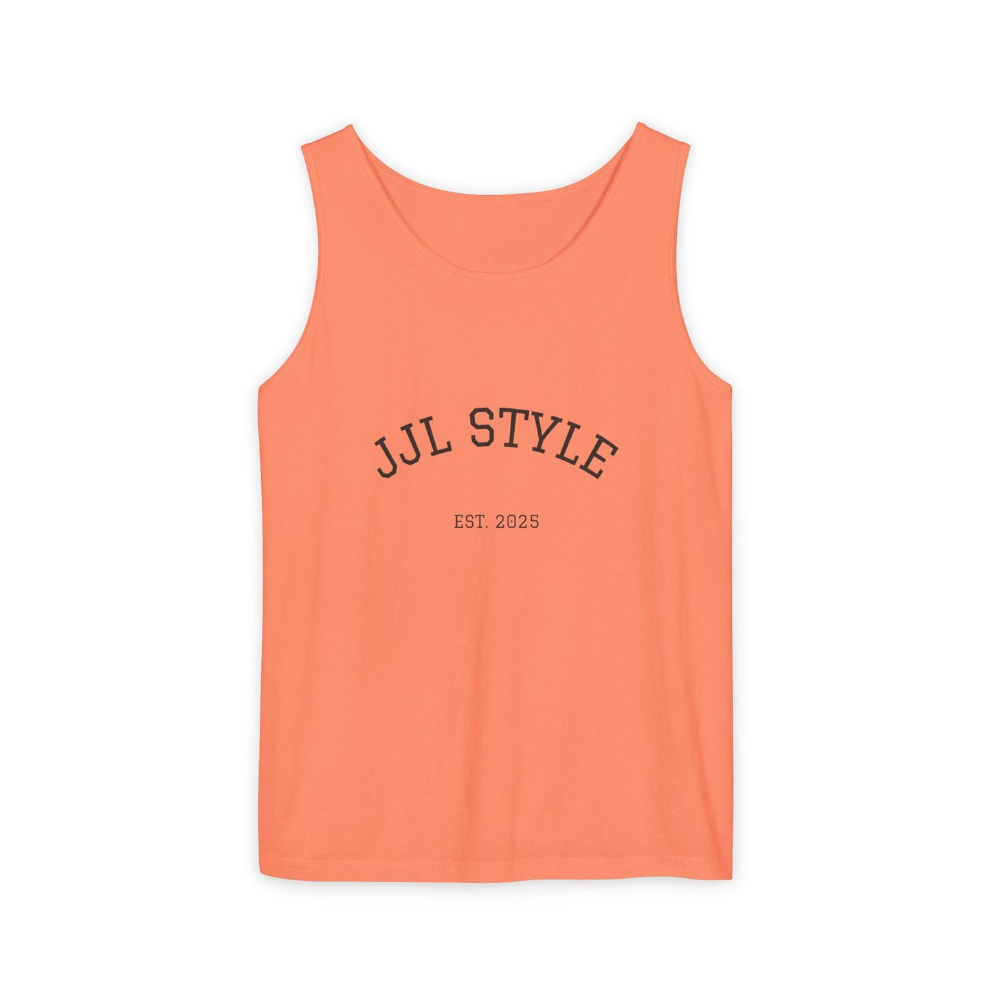 Unisex Garment-Dyed Tank Top with JJL Style - Casual Summer Essential