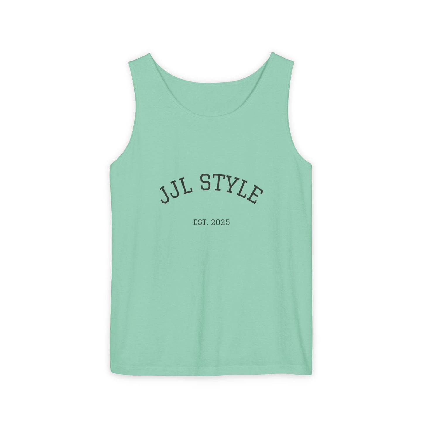 Unisex Garment-Dyed Tank Top with JJL Style - Casual Summer Essential