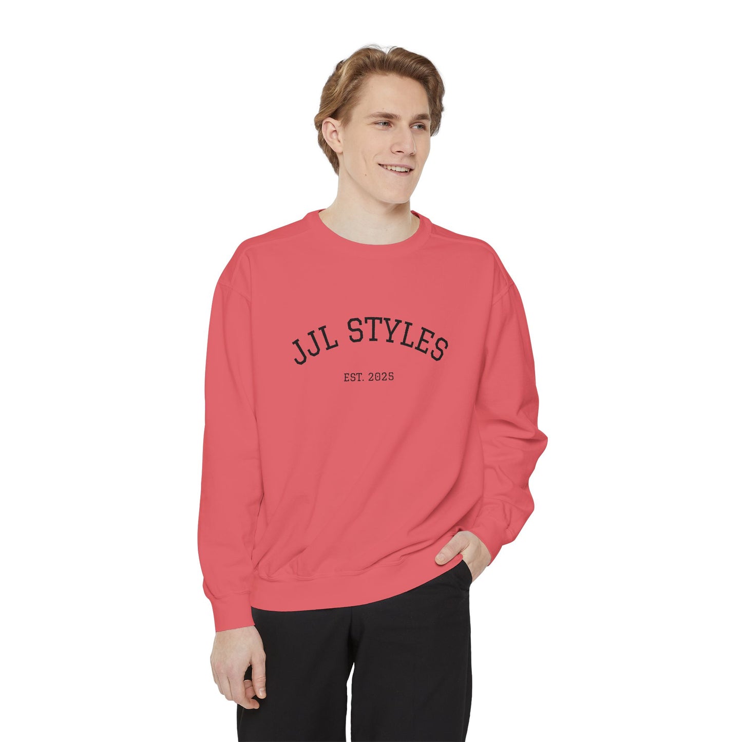 Unisex Garment-Dyed Sweatshirt - Cozy Everyday Style with JJL STYLES EST. 2025