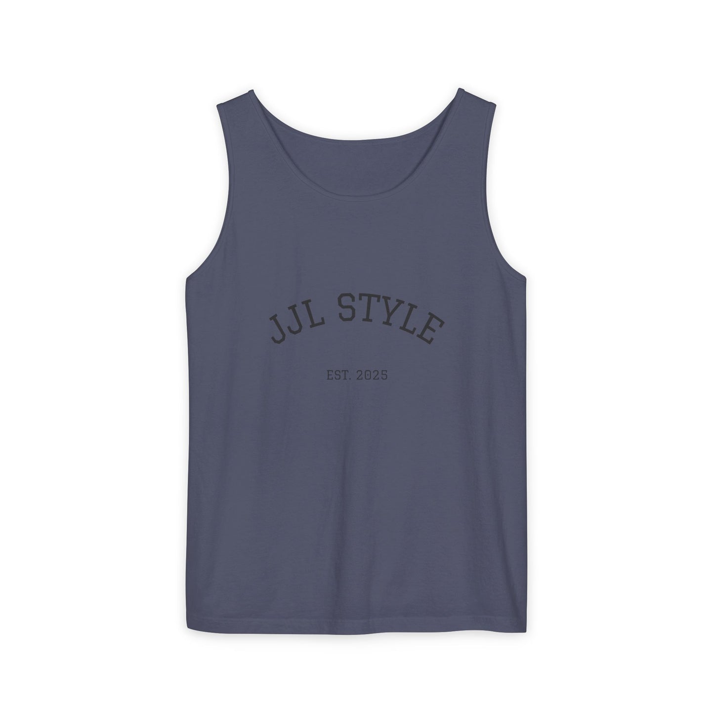 Unisex Garment-Dyed Tank Top with JJL Style - Casual Summer Essential