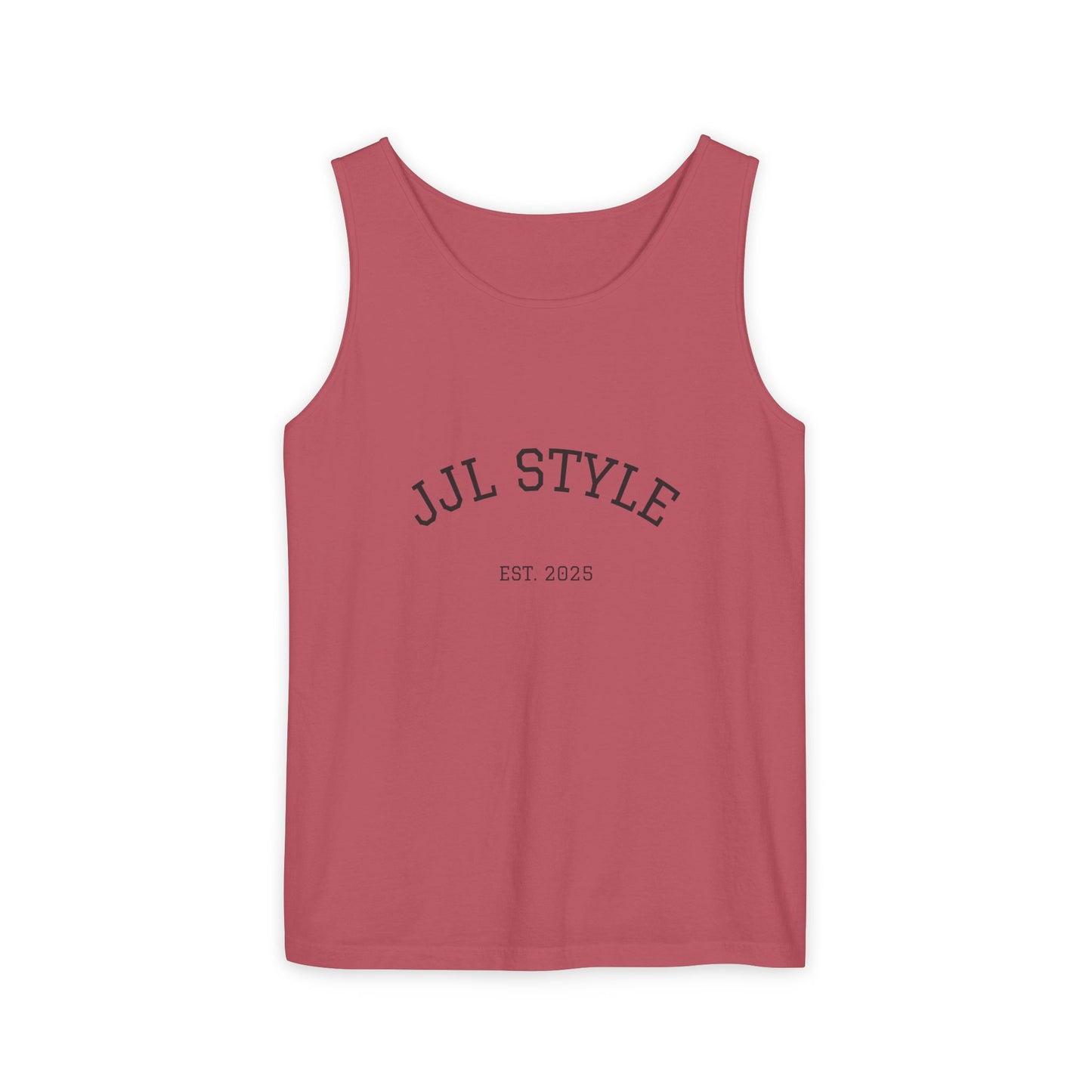 Unisex Garment-Dyed Tank Top with JJL Style - Casual Summer Essential