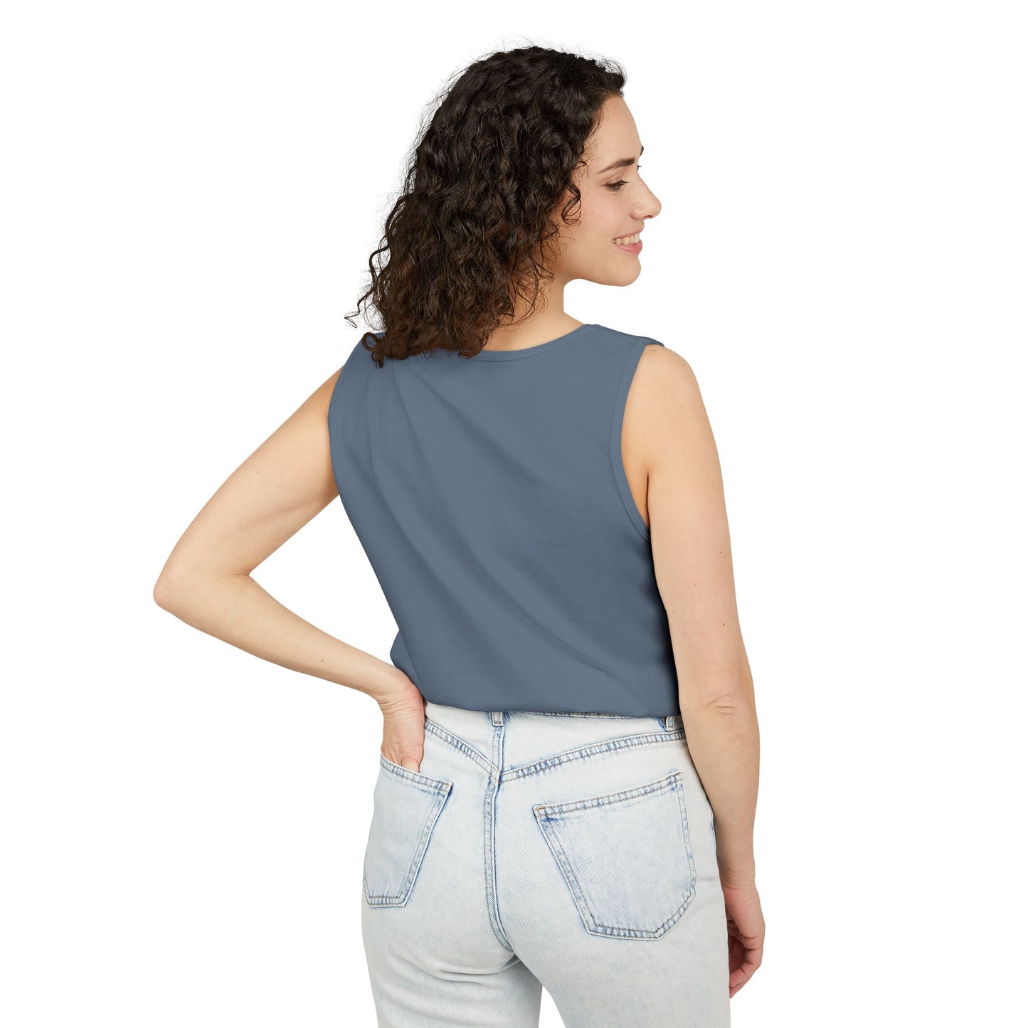 Unisex Garment-Dyed Tank Top with JJL Style - Casual Summer Essential