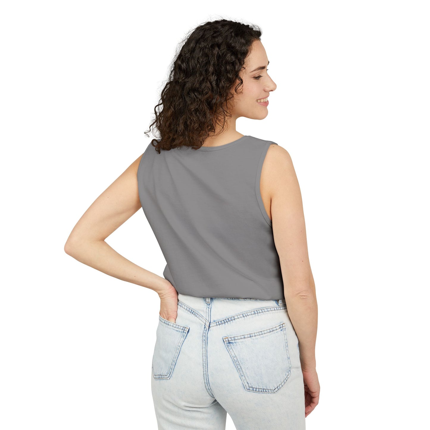 Unisex Garment-Dyed Tank Top with JJL Style - Casual Summer Essential