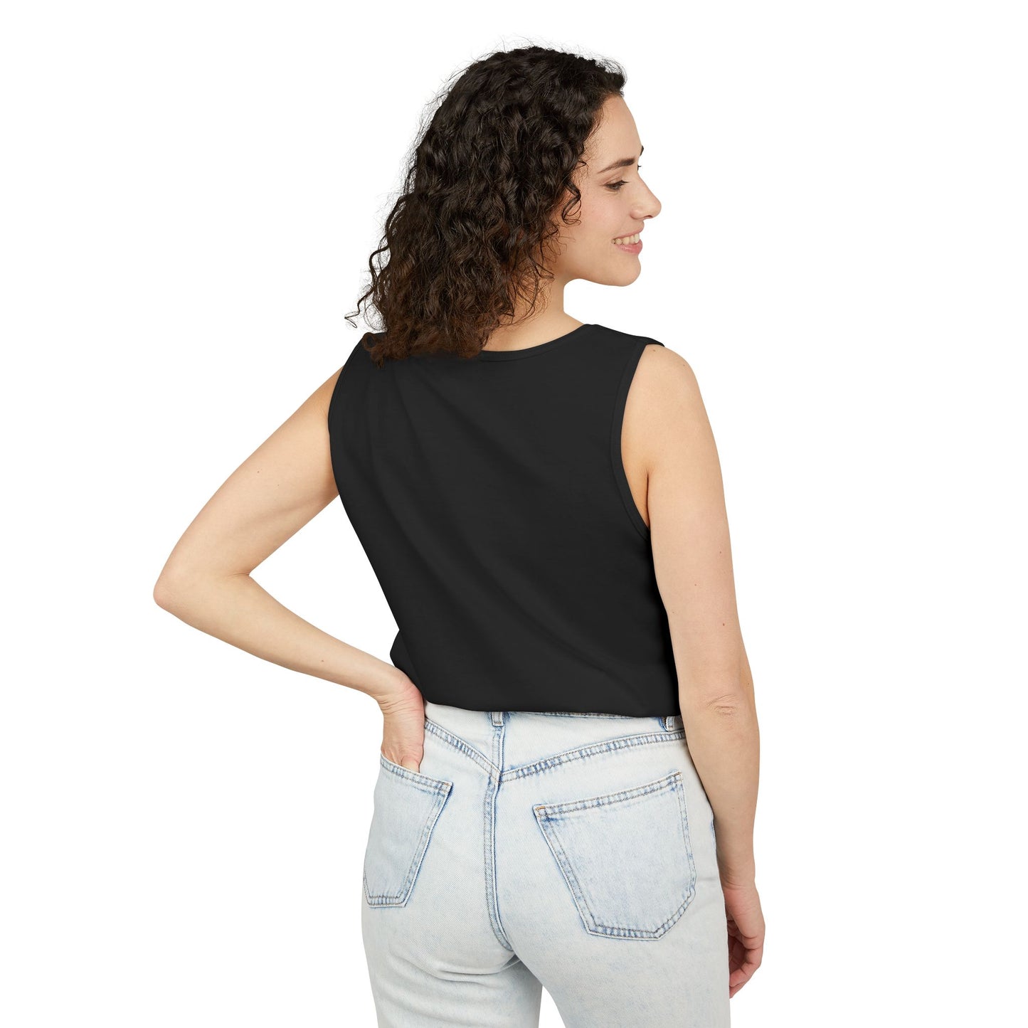 Unisex Garment-Dyed Tank Top with JJL Style - Casual Summer Essential