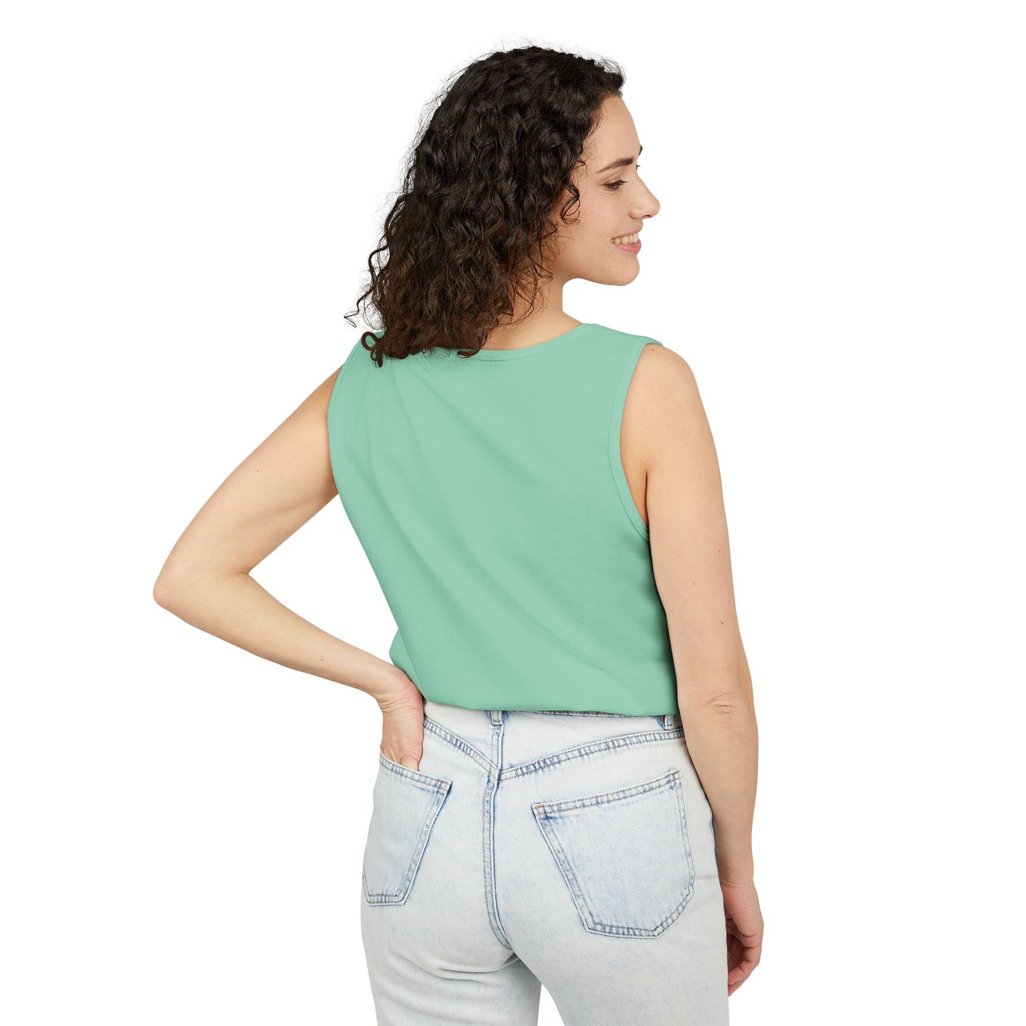 Unisex Garment-Dyed Tank Top with JJL Style - Casual Summer Essential