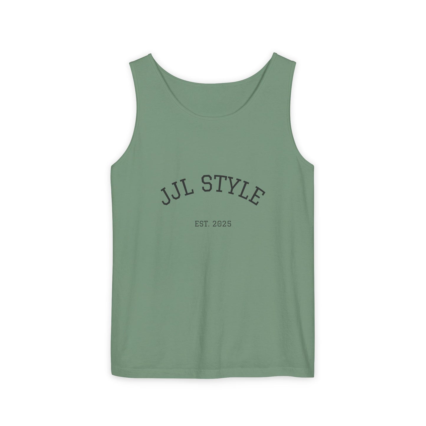 Unisex Garment-Dyed Tank Top with JJL Style - Casual Summer Essential